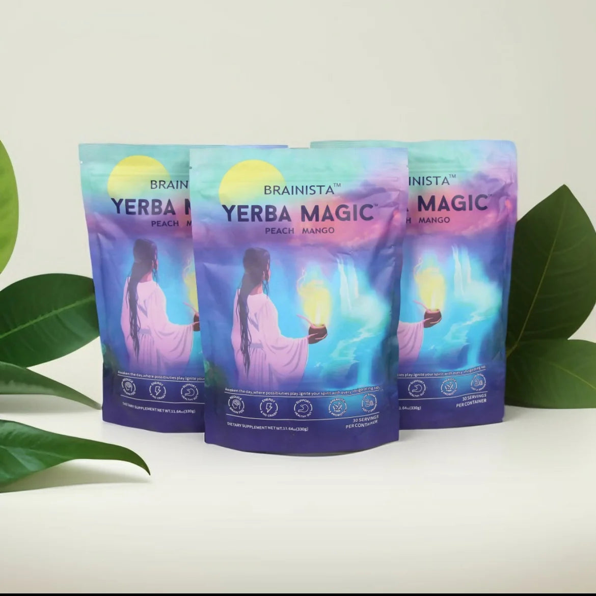 Yerba Magic 3-en-1 | Energía Limpia con Extractos Fitoactivos | Suplemento Natural para Cerebro y Salud Digestiva